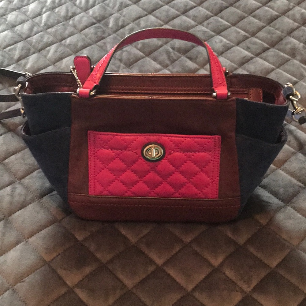 Coach color block purse